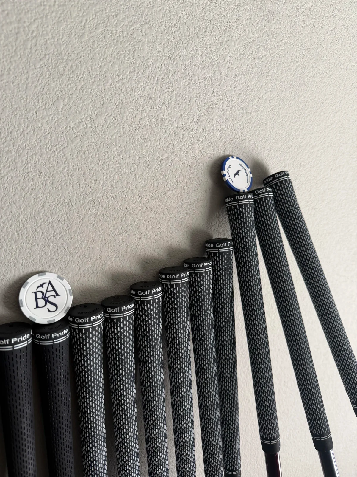 Finished full set with black Golf Pride Tour Velvet grips