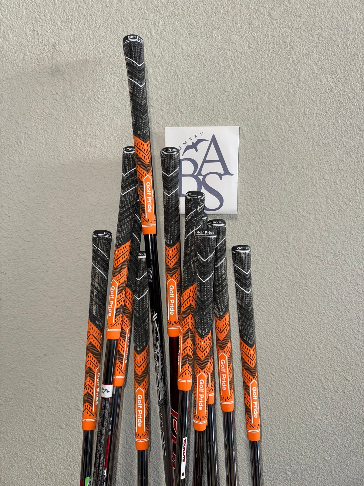 Completed BAS Golf grip work with Golf Pride MCC grips