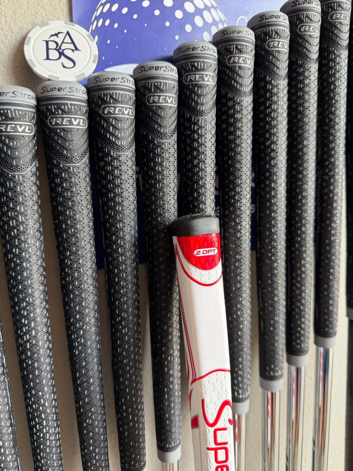 Finished set with SuperStroke REVL and 2.0PT grips